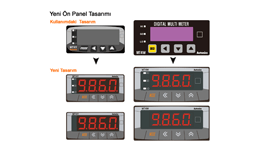 Multi Panel Metre MT4Y/MT4W Serisi için Yeni Ön Panel Tasarımı